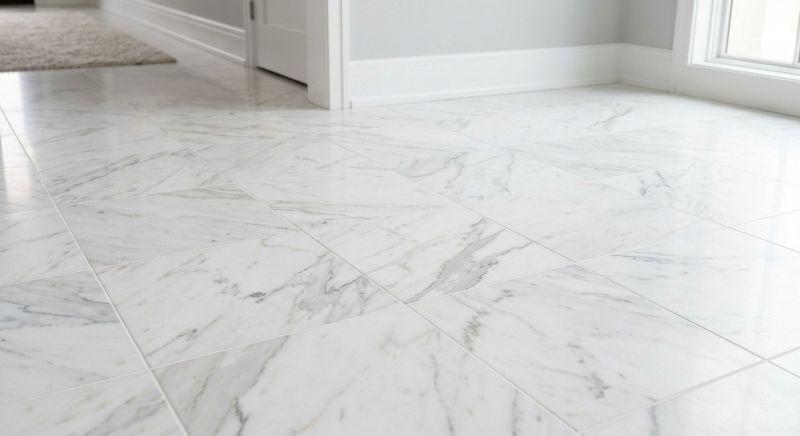 White Marble Tile Installation in Kansas City, KS